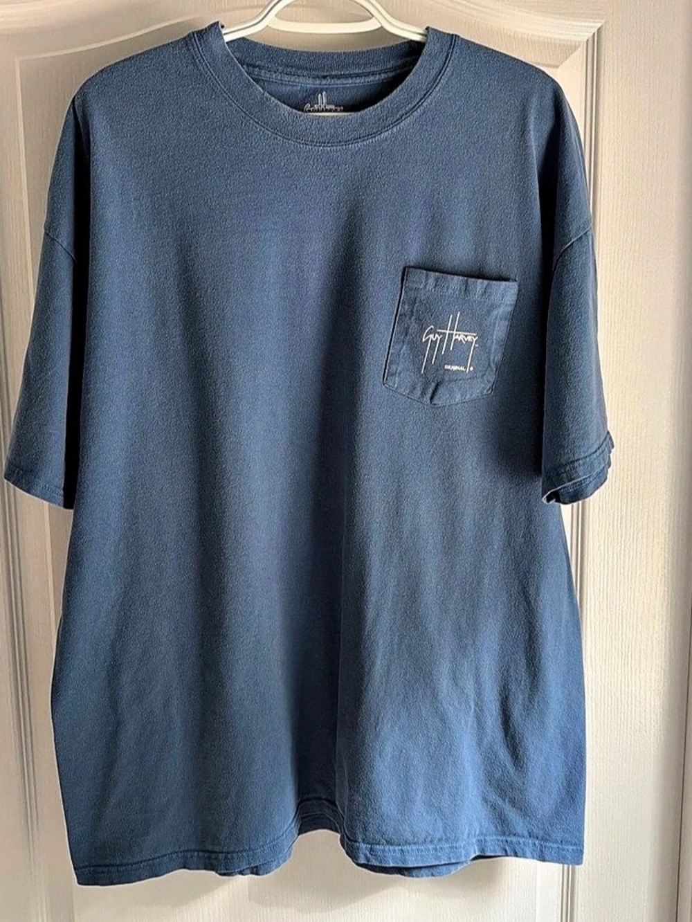 Guy Harvey Trout Slam OG Pocket Fishing Tee Blue Size 2XL